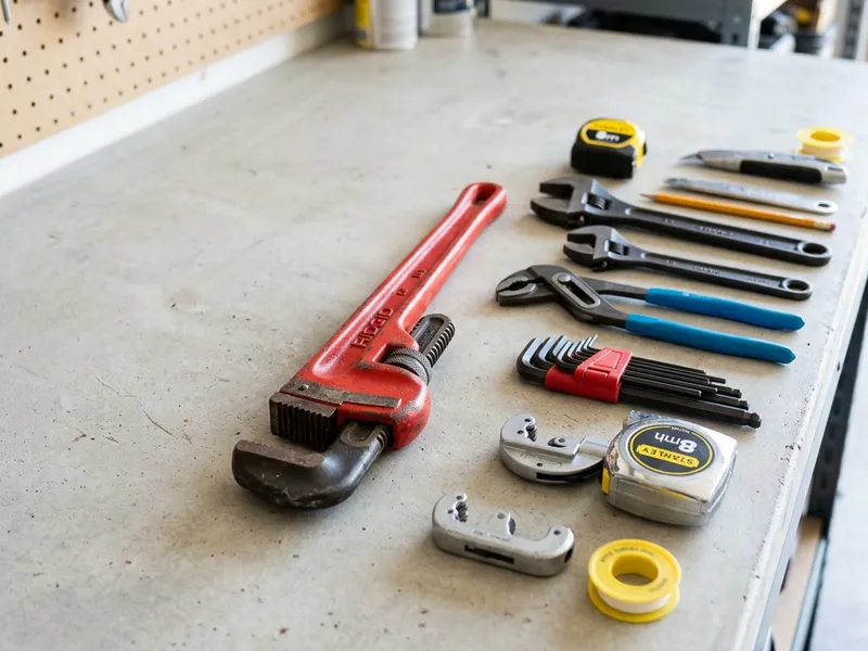 Professional plumbers in Woodland, MI equipped with top-tier tools for residential and commercial plumbing services.